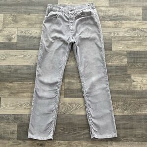 33x32 VTG 70s Levi’s 519 Straight Leg Corduroy Pants Men’s Gray Talon 519 1555
